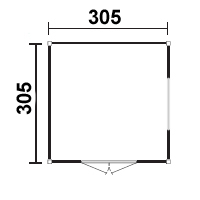 Půdorys domku Superior 3041