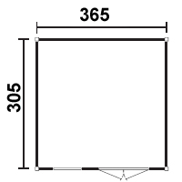 Půdorys chaty Superior 3050