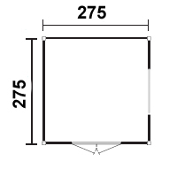 Půdorys chaty Superior 3300